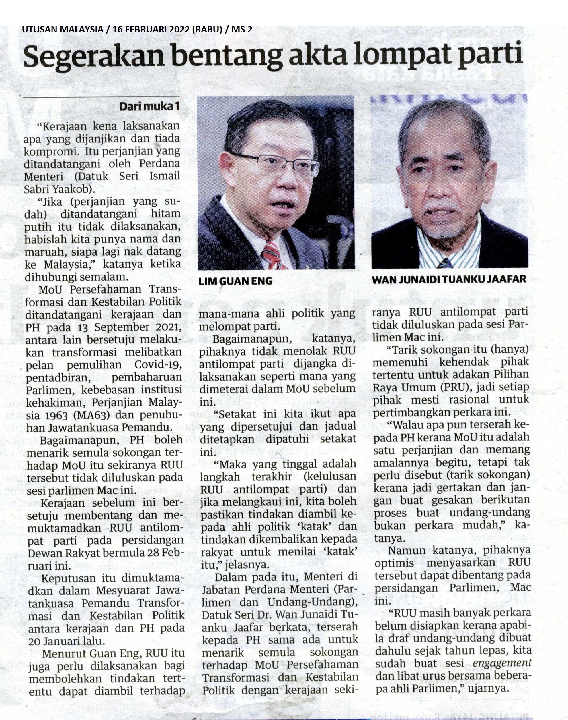 UTUSAN MALAYSIA (2)