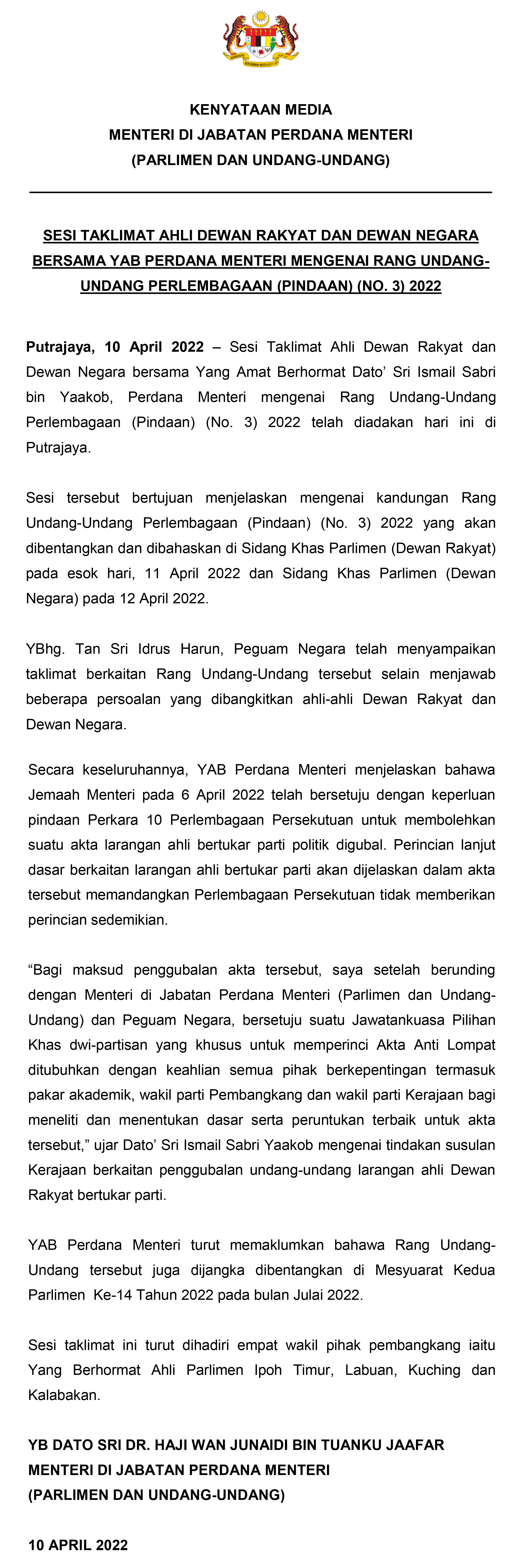 KENYATAAN MEDIA SESI TAKLIMAT KEPADA ADR ADN 10 APR 2022 v2 1