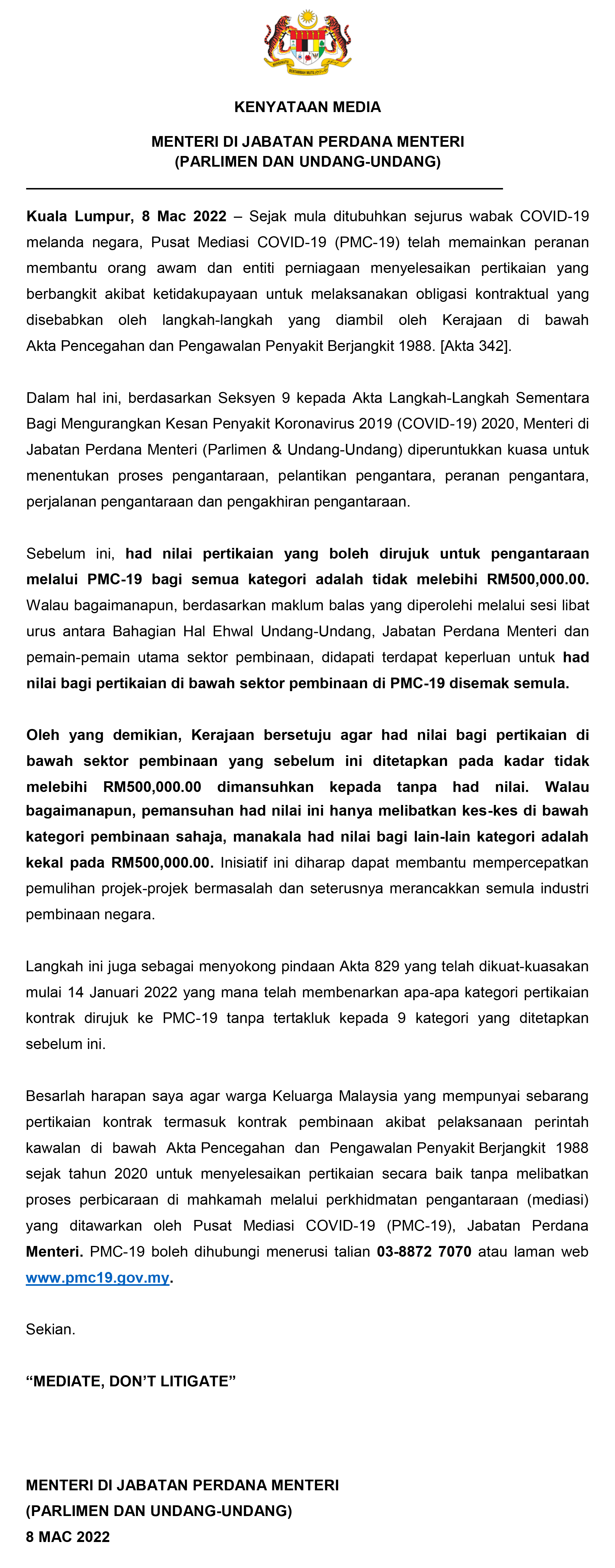 SIARAN MEDIA YBM   PMC 19 1